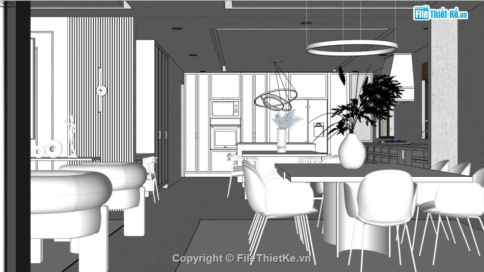 model su quán nước,su quán nước,sketchup quán nước
