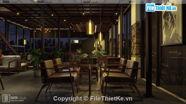 Sketchup cafe container,Cà phê container,Mẫu quán cà phê,Thiết kế quán cafe cổ điển