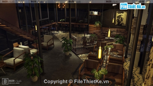 Sketchup cafe container,Cà phê container,Mẫu quán cà phê,Thiết kế quán cafe cổ điển