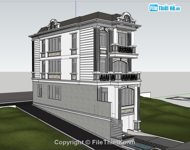 biệt thự phố,phối cảnh nhà phố,nhà biệt thự,biệt thự nhà phố,biệt thự sketchup,nhà phố sketchup