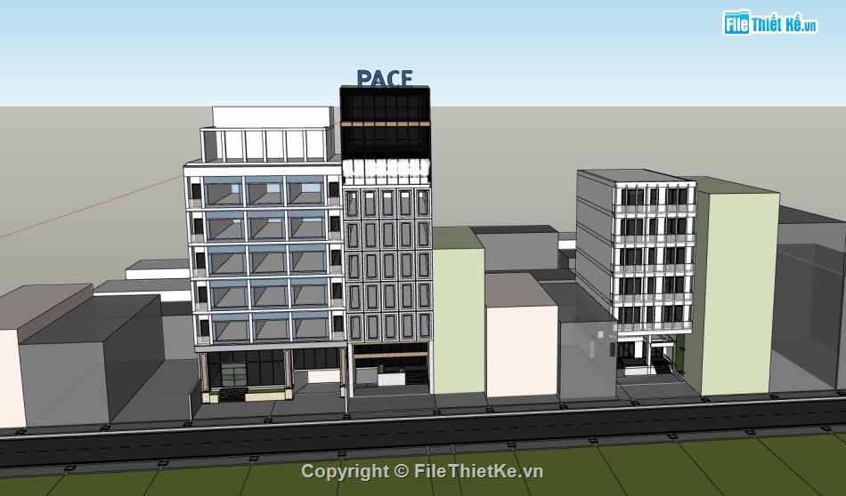 thiết kế khách sạn,model su thiết kế khách sạn,mẫu thiết kế khách sạn,sketchup khách sạn