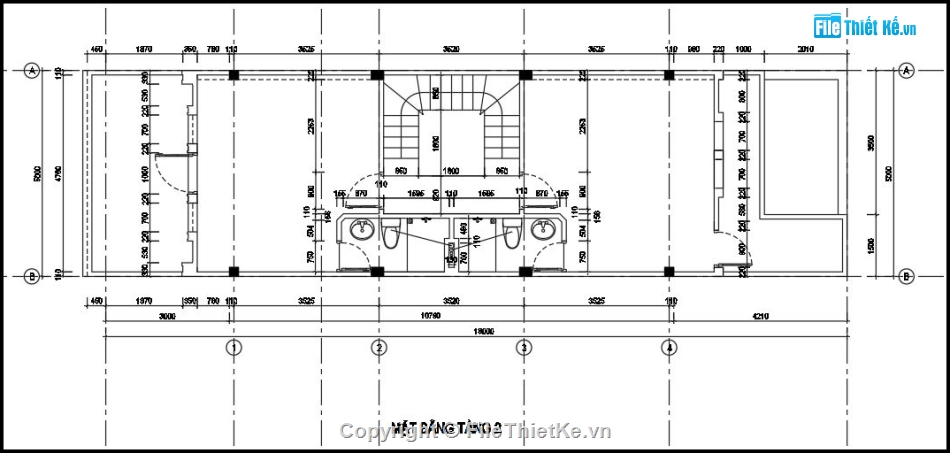 file cad mẫu nhà 4 tầng 5x18m,nhà phố 5x18m,nhà 4 tầng tân cổ điển,thiết kế nhà phố tân cổ điển,File cad nhà phố tân cổ điển