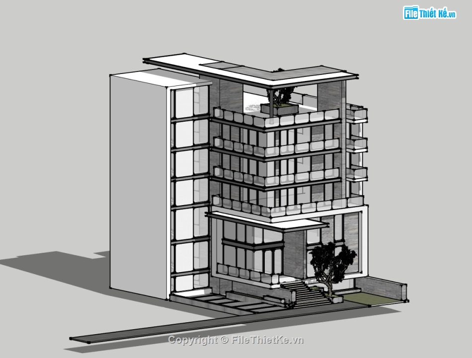 su văn phòng,sketchup văn phòng,văn phòng
