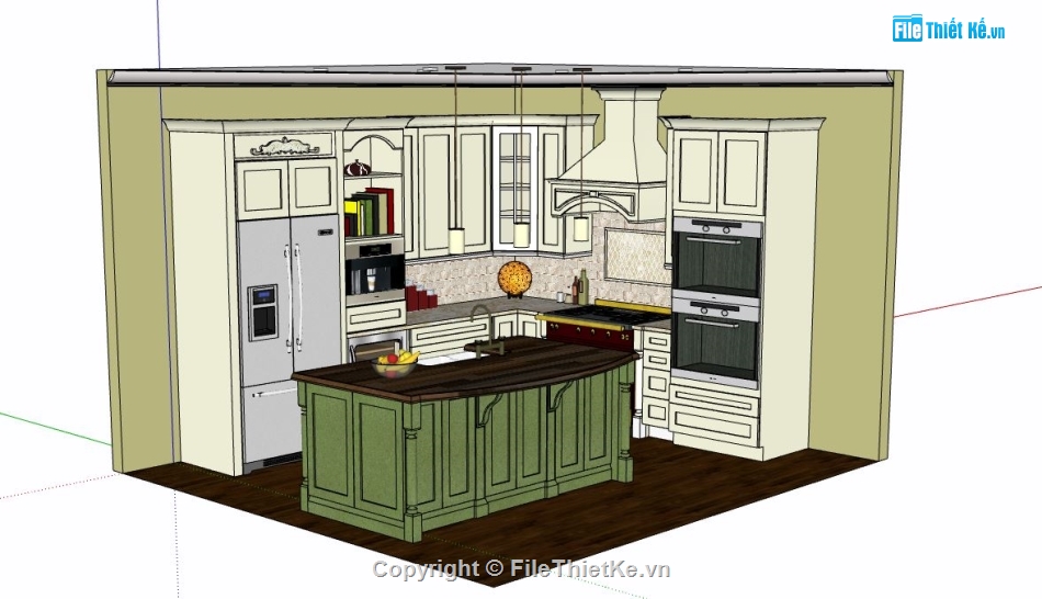 nội thất phòng bếp,Model nội thất,Model nội thất bếp,Model phòng bếp