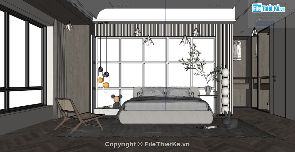 nội thất phòng ngủ,thiết kế phòng ngủ đẹp,Model phòng ngủ,thiết kế nội thất đẹp