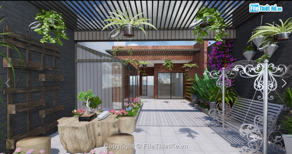 tiểu cảnh sân vườn,sketchup tiểu cảnh sân vườn,tiểu cảnh sân vườn su,File sketchup tiểu cảnh sân vườn