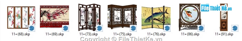 vách ngăn,vách ngăn sketchup,su vách ngăn