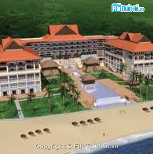 resort,đà nãng,nghỉ dưỡng,thiết kế,bản vẽ,hồ sơ