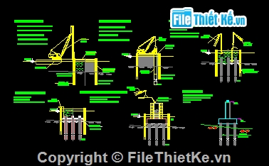 thi công,trụ,thi công trụ,bản vẽ thi công cầu,bản vẽ trụ dưới nước,ngập nước