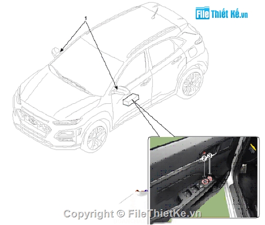 hệ thống điện,hyundai kona 2019,hệ thống điện thân xe hyundai kona 2019