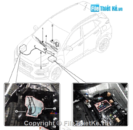 hệ thống điện,hyundai kona 2019,hệ thống điện thân xe hyundai kona 2019