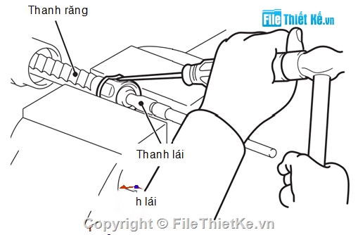 hệ thống lái xe Mitsubishi Triton GLS MT,đồ án khai thác,đồ án