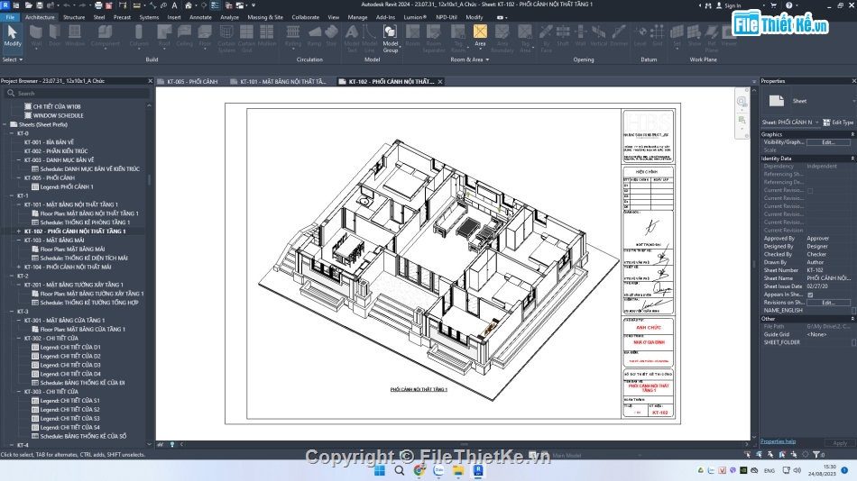 mẫu nhà 1 tầng,revit nhà 1 tầng,mẫu nhà 1 tầng revit