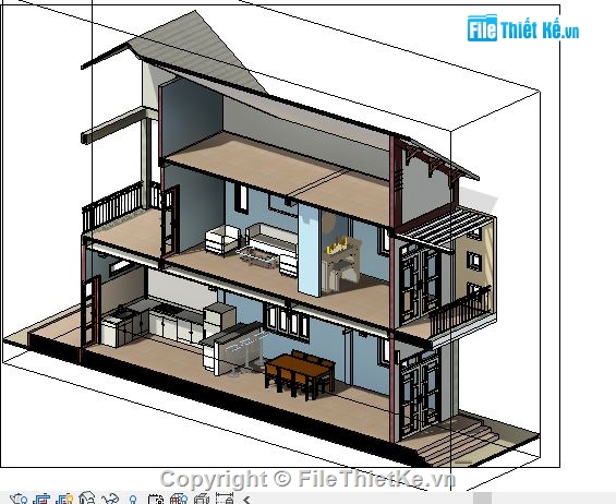 Nhà 2 tầng,revit nhà 2 tầng,revit nhà 7x17m,7x1m,revit kết cấu nhà 2 tầng,12x24m