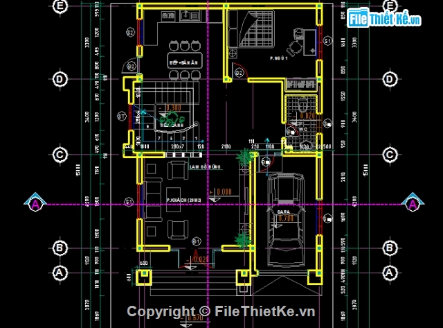 Nhà 2 tầng,Nhà 2 tầng đẹp,kiến trúc 2 tầng 1 tum,nhà kích thước 8 x 12m