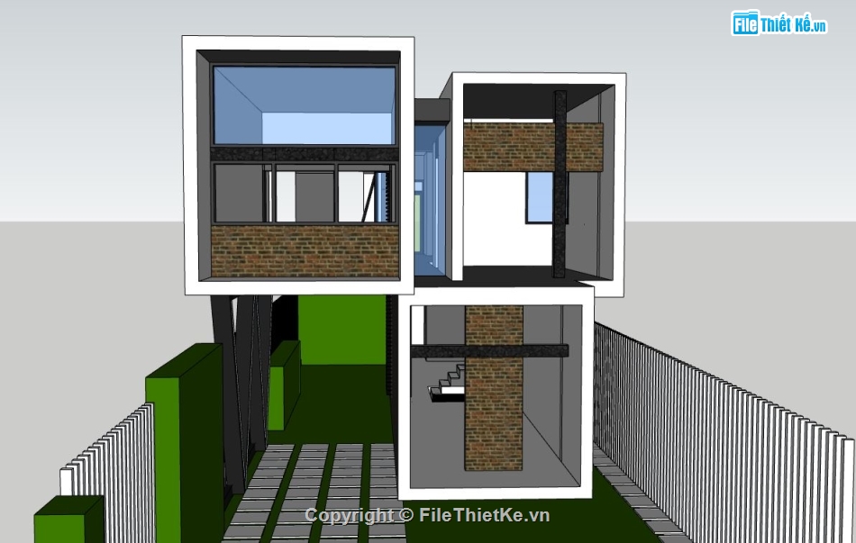 model su nhà 2 tầng,nhà 2 tầng,model su nhà 2 đẹp