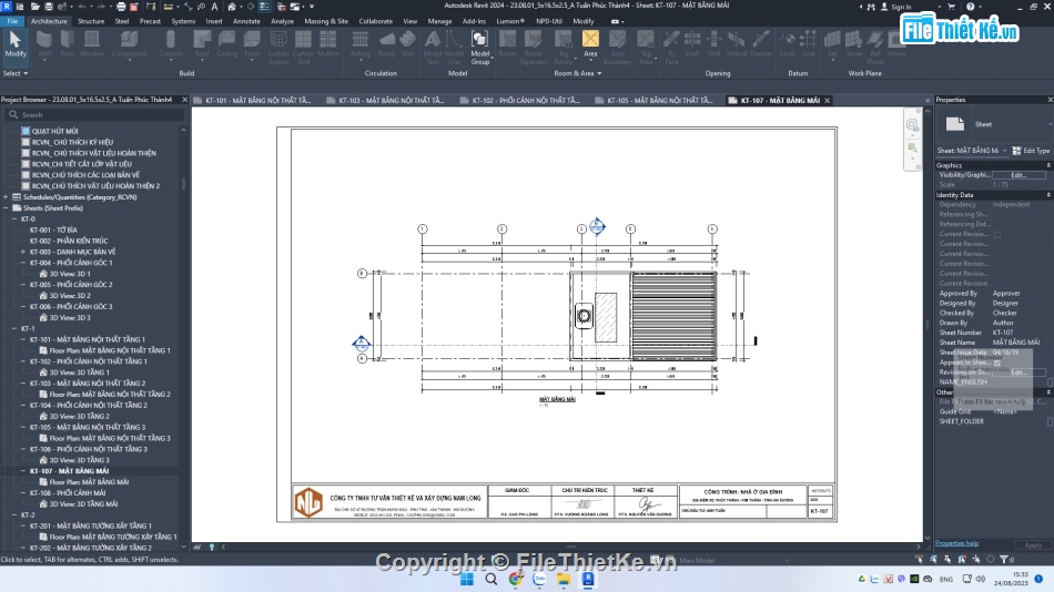 nhà 2 tầng + 1 tum,nhà phố 2 tầng,nhà phố 2 tầng revit