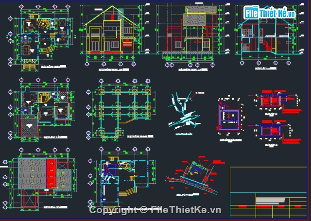 kiến trúc 2 tầng,nhà 2 tầng kiến trúc mái thái,thiết kế nhà 2 tầng đẹp