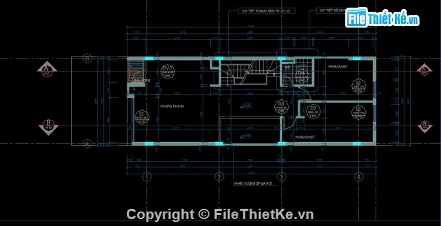 Nhà dân 3 tầng 1 tum,Nhà phố 3 tầng 1 tum,Bản vẽ nhà phố,Nhà phố 6x20.62m