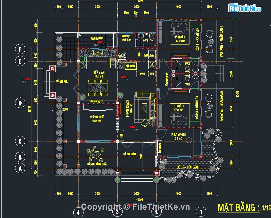 nhà vườn,kiến trúc công trình nhà dân,nhà vườn 11x13m,nhà vườn 1 tầng