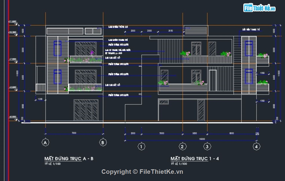 nhà vườn,thiết kế nhà vườn,nhà hiện đại,9x20,2 mặt tiền đường