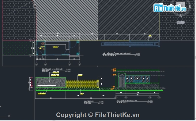 nhà bảo vệ,bản vẽ nhà bảo vệ,nhà bảo vệ công ty,nhà bảo vệ tường rào