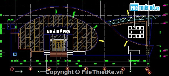 trường THPT,bể bơi,mẫu bể bơi,kiến trúc bể bơi