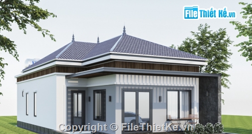 nhà 1 tầng file cad,file cad biệt thự 1 tầng,biệt thự 1 tầng cad,cad biệt thự 1 tầng