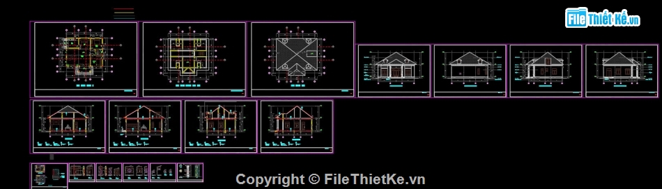 mái thái 1 tầng,biệt thự mái thái,Nhà mái thái 1 tầng