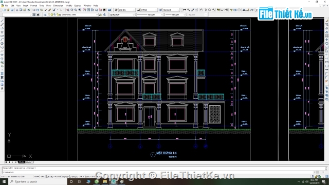 biệt thự 3 tầng,nhà ở hiện đại,biệt thự mái thái,biệt thự 3 tầng 6.58x12.78m