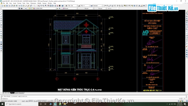 Biệt thự mini 2 tầng 95m2,04 phòng ngủ,biệt thự mini 2 tầng,biệt thự mini kích thước 8x13.71m,bản vẽ biệt thự 2 tầng