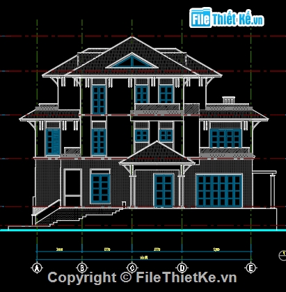 biệt thự 3 tầng,mẫu biệt thự pháp sang trọng,biệt thự hiện đại,mẫu biệt thự,biệt thự gia đình