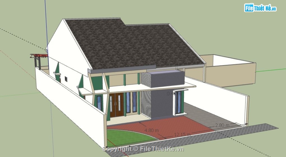 nhà cấp 4 file sketchup,file su nhà cấp 4,sketchup nhà cấp 4,file sketchup nhà cấp 4,nhà cấp 4 sketchup