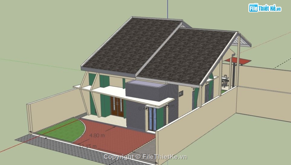 nhà cấp 4 file sketchup,file su nhà cấp 4,sketchup nhà cấp 4,file sketchup nhà cấp 4,nhà cấp 4 sketchup