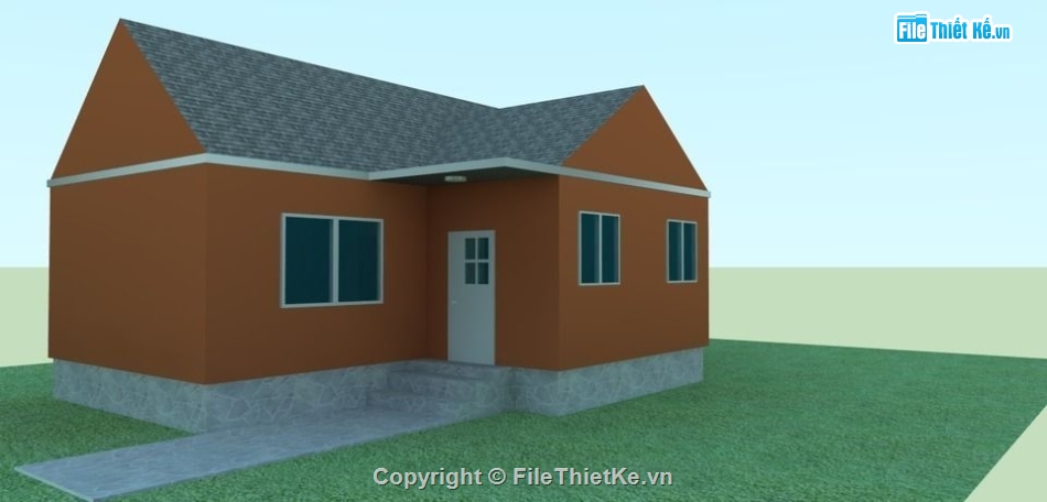 nhà cấp 4 file sketchup,Model su nhà cấp 4,file sketchup nhà cấp 4,nhà cấp 4 model su,file su nhà cấp 4