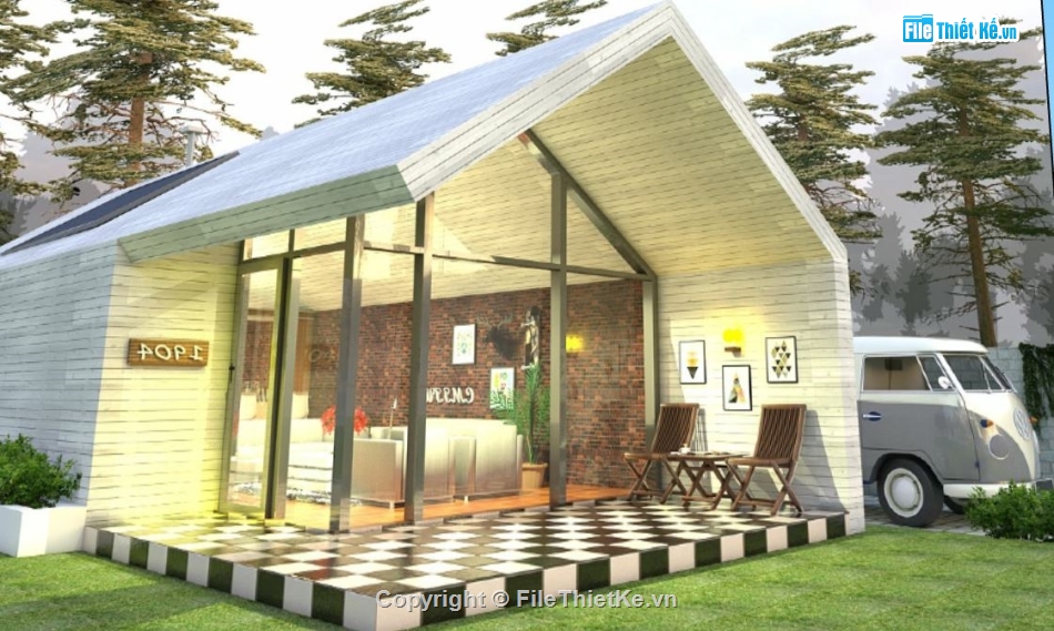 Nhà cấp 4,model su nhà cấp 4,file su nhà cấp 4,sketchup nhà cấp 4