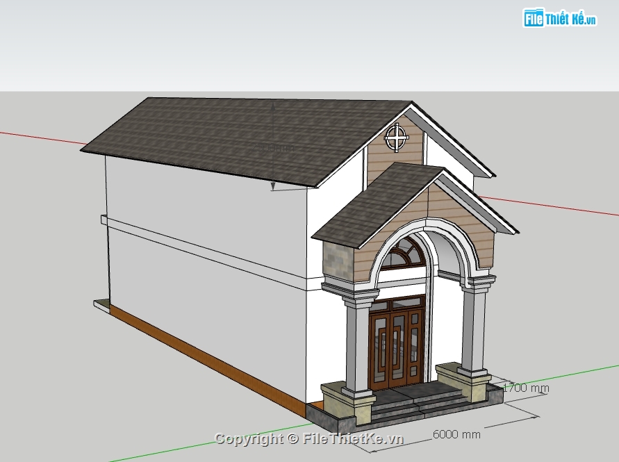 Nhà cấp 4,model su nhà cấp 4,file sketchup nhà cấp 4,nhà cấp 4 file su,sketchup nhà cấp 4