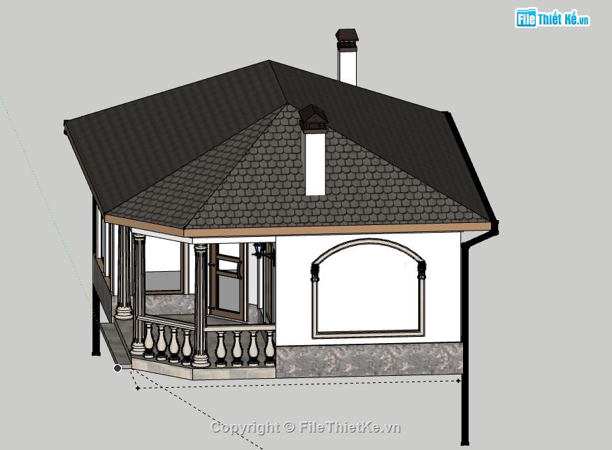 Nhà cấp 4,nhà cấp 4 model su,file su nhà cấp 4,file sketchup nhà cấp 4,nhà cấp 4 model sketchup