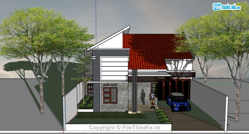 file sketchup nhà cấp 4,model sketchup nhà cấp 4,sketchup nhà cấp 4,nhà cấp 4 file su,nhà cấp 4 file sketchup