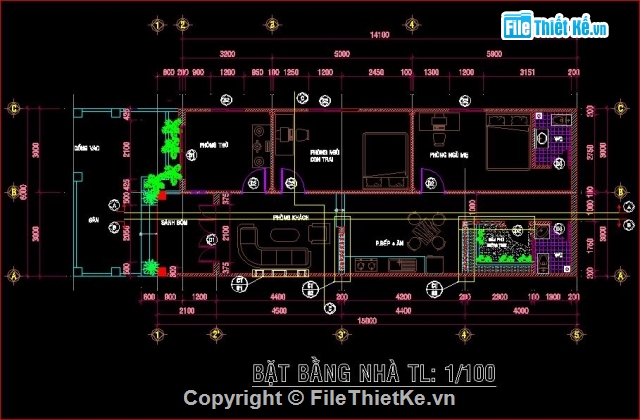 Nhà kích thước 6x15m,nhà cấp 34 mái tôn,mẫu nhà cấp 4 đơn giản