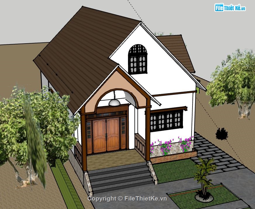 file sketchup nhà cấp 4,model su nhà cấp 4,nhà cấp 4 file sketchup,file su nhà cấp 4,model sketchup nhà cấp 4