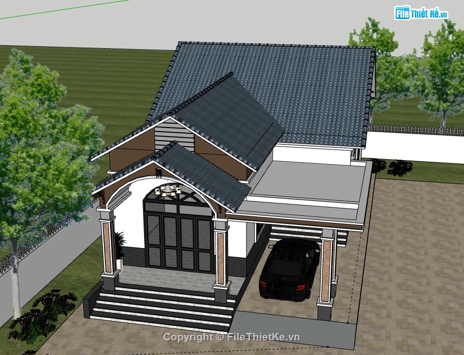 nhà cấp 4 file su,file sketchup nhà cấp 4,nhà cấp 4 model su,sketchup nhà cấp 4,nhà cấp 4 file sketchup
