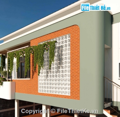 nhà cấp 4 mái lệch,nhà cấp 4,file cad nhà cấp 4,cad nhà cấp 4