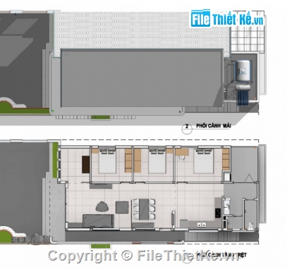 nhà cấp 4 mái lệch,nhà cấp 4,file cad nhà cấp 4,cad nhà cấp 4