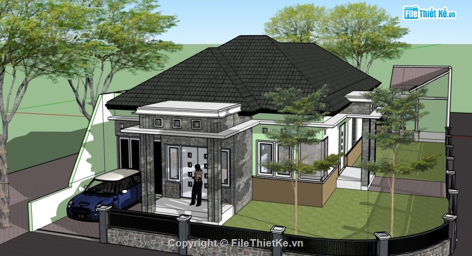 model su nhà cấp 4,file sketchup nhà cấp 4,nhà cấp 4 model su,nhà cấp 4 file sketchup,nhà cấp 4 file su