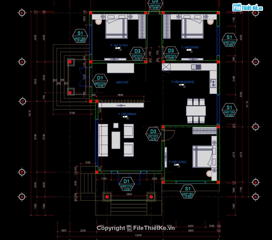 nhà cấp 4 13.5x16.5,nhà cấp 4 mái nhật,biệt thự vườn,Nhà cấp 4