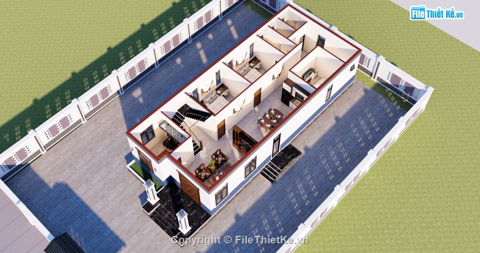 cấp 4,Nhà 1 tầng mái nhật,nhà cấp 4 mái nhật,1
