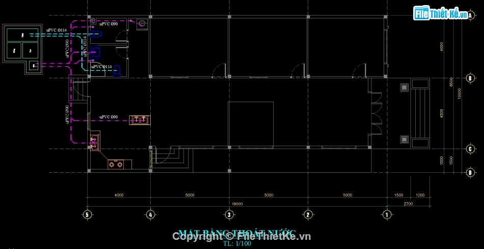 Nhà mái thái cấp 4,thiết kế nhà cấp 4 mái thái,file cad thiết kế nhà cấp 4,Hồ sơ thiết kế nhà cấp 4,nhà cấp 4 diện tích 8.5x19m