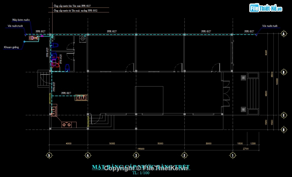 Nhà mái thái cấp 4,thiết kế nhà cấp 4 mái thái,file cad thiết kế nhà cấp 4,Hồ sơ thiết kế nhà cấp 4,nhà cấp 4 diện tích 8.5x19m