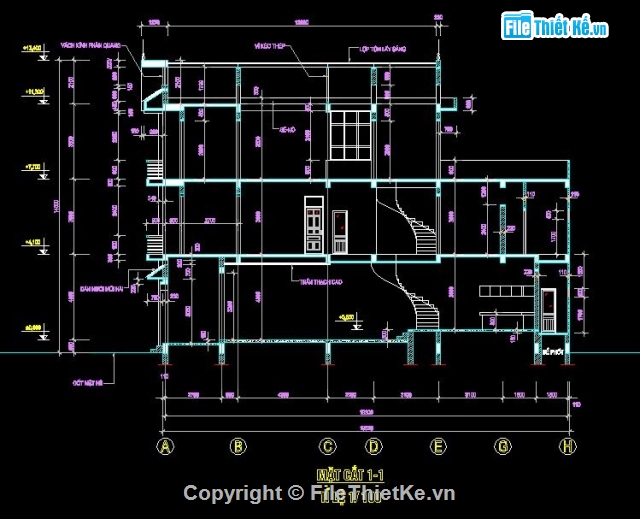 Nhà phố 1 trệt 2 lầu,Nhà dân 4.4x19m,mẫu nhà 3 tầng